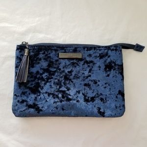 Isabella Scott Blue Velvet Make Up Pouch